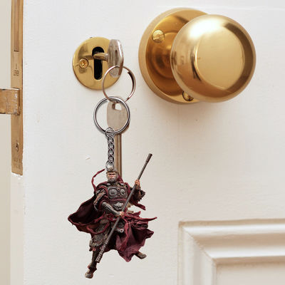 Настраиваемый цвет Wukong Keychain Черный акриловый 2D плоский подвесок для рюкзака Автокомпьютер