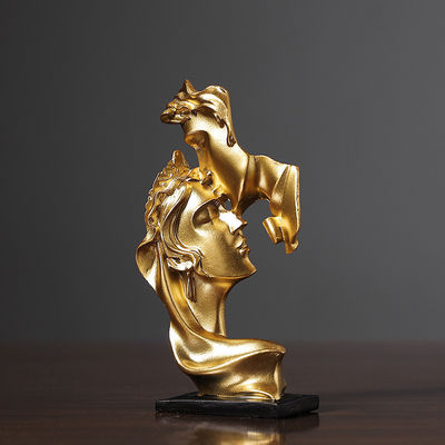 Современное искусство Антикварный стиль Домашний декор Экологически чистый Статуя мыслителя Скульптура из бамбуковой смолы