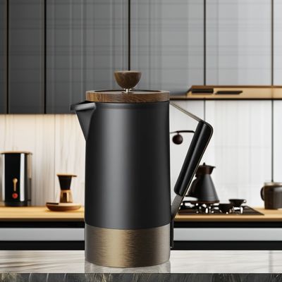 Силиконовая ручка Керамический корпус Коммерческое кафе Французский пресс для кофе