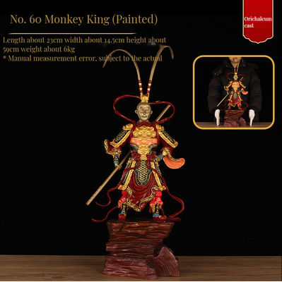Коллекционный юбилей Sun Wukong Золотая крючка смола Черный миф Король обезьяны 3D фигура
