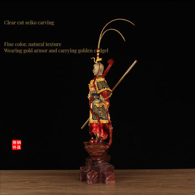 Коллекционный юбилей Sun Wukong Золотая крючка смола Черный миф Король обезьяны 3D фигура