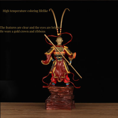 Коллекционный юбилей Sun Wukong Золотая крючка смола Черный миф Король обезьяны 3D фигура