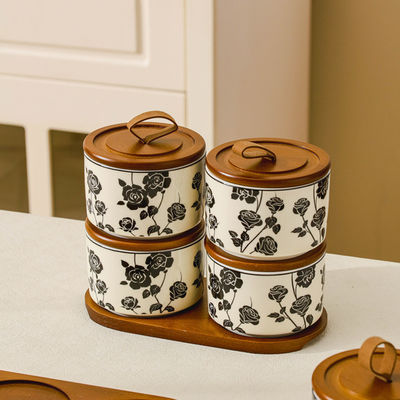 Контейнер для чая из керамической керамики идеально подходит для хранения ювелирных изделий