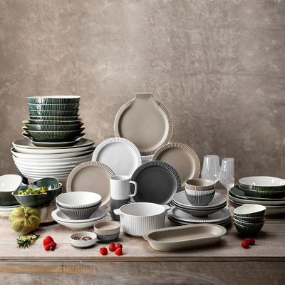 Crackle Glaze Modern Nordic Ceramic Dinnerware Set Custom Size and Disposable Feature (Современный скандинавский керамический столовой набор по индивидуальному заказу)