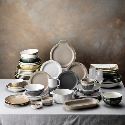 Crackle Glaze Modern Nordic Ceramic Dinnerware Set Custom Size and Disposable Feature (Современный скандинавский керамический столовой набор по индивидуальному заказу)