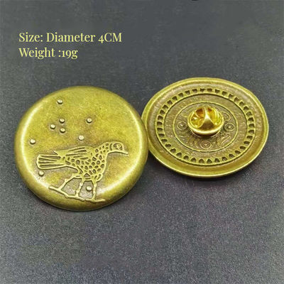 Трехкомпонентная полнометаллическая игровая периферия Black Myth Monkey King Gold Hoop Ring Badge Set
