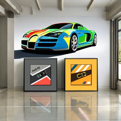 Постмодернистский стиль Электрическая сплав автомобильной висячей живописи для детской спальни