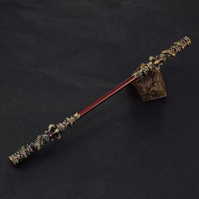 Черный миф Wukong Игра Ремейк Полный Металл Руи Золотой Круг Модель Домашнее украшение в 35 см