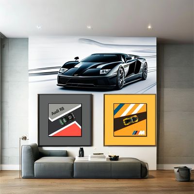 Художественная тематика Сплавная автомобильная роспись для детской спальни и крыльца Добавьте поп-искусство в ваше пространство