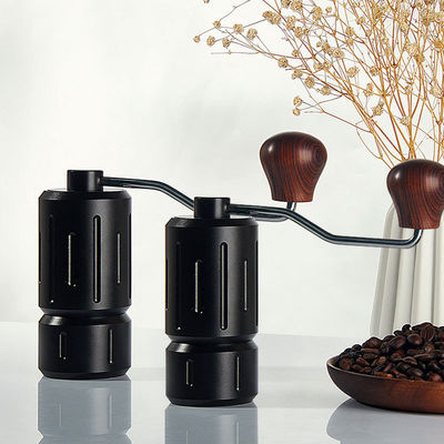 Нержавеющая сталь портативная кофейная мельница для современного металлической посуды и древесной мельницы