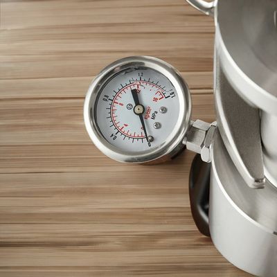 Домашний кофеварка с черным лазерным логотипом Espresso Barista инструменты и датчик давления