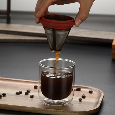 Унисексный портативный прозрачный стеклянный кофейный горшок и чайный набор