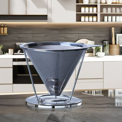 V6 Налейте на нержавеющую сталь инструменты кофеварки с прозрачным стеклянным фильтром капельницы