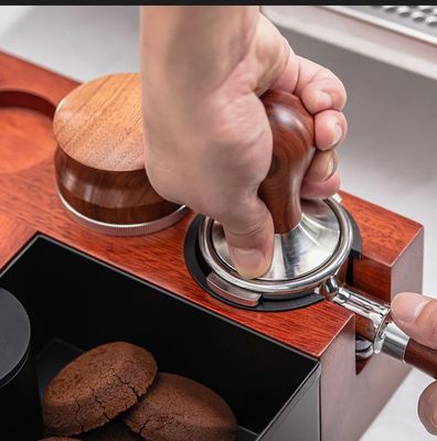 Ресторанные кофейные инструменты многофункциональная деревянная коробка с стойкой из нержавеющей стали 58 мм