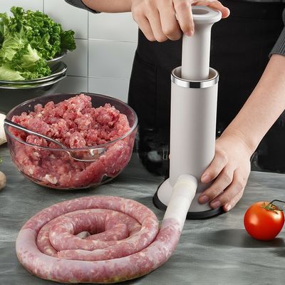 Снабженный ручной колбасный мясной мясобойный производитель Пластиковый колбасный наполнитель Креветки Слип подготовка