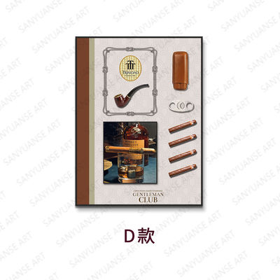 Художественная трёхмерная симуляция сигар для декораций кафе