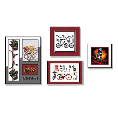 Современная гостиная диванный фон Стенная живопись с комбинацией велосипедов Multi-Link