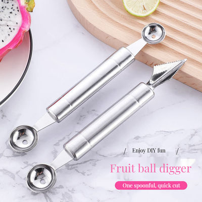 Домашняя кухня Двойная шариковая ложка Нож для резки фруктов для сбора арбуза и дыни
