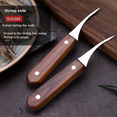 Быстрая чистка креветок с помощью овощных лопаток и ножа для рыбного живота из нержавеющей стали