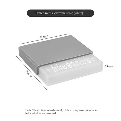 Циклическая перезаряжаемая электронная веса 2000g/0.1g Высокая мини-цифровая кухонная кофейная веса