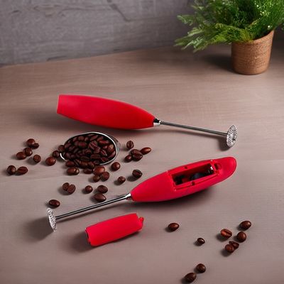 2023 Электрический кофейный пеновар из нержавеющей стали, работающий на батареях, для пенования молока