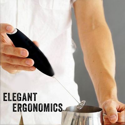 2023 Электрический кофейный пеновар из нержавеющей стали, работающий на батареях, для пенования молока