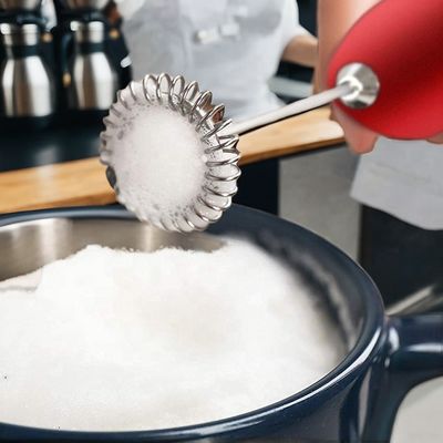 2023 Электрический кофейный пеновар из нержавеющей стали, работающий на батареях, для пенования молока