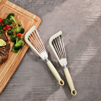 Многофункциональная стальная рыбная шпатуля с отверстиями термоустойчивый тренер для неприлипчивой посуды