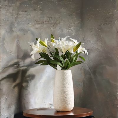 Домашнее украшение свадебного стола Низкий MOQ Керамическая ваза дизайнера для ручного декора