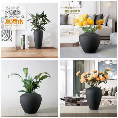 Домой Ресторан Гостиница Декорация Скандинавская современная зеленая керамическая стеклянная ваза для дома