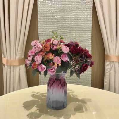 Осенний букет белых алмазных роз Шелковый орнамент для свадеб Дома и День матери