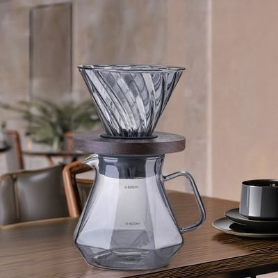 400 мл высокоборосиликатного стекла Эспрессо Pour Coffee Server Термостойкость капель