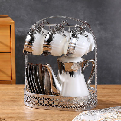 Элегантный фарфоровый чайный набор для дома гостиница ресторан офис классический винтажный дизайн