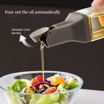 Прозрачная бутылка с уксусом и соевым соусом для современной кухни