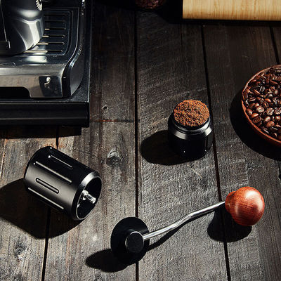 Travel Cafe Coffee Grinder с нержавеющей сталью с 48 мм плоским бревом и функцией рукопожатия