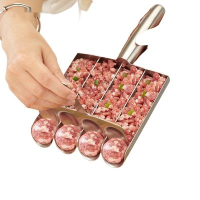 BAMBOO Meatball Maker Set Non-Stick Ручная ложка и вилки для легкой домашней приготовления пищи