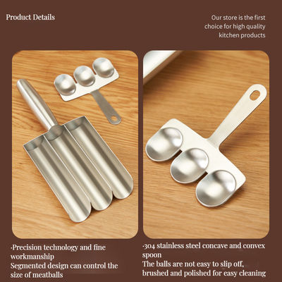 Создайте идеальные рыбные шарики дома с не липкой бамбуковой мясной ложкой и вилками