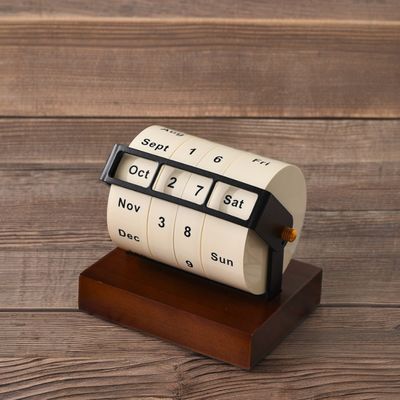 Электрический формат колесо вечного календаря небольшого размера кривая дизайн для офисной отделки