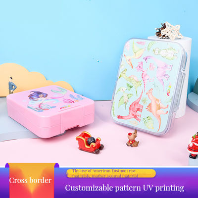 Изолированный детский ресторанный обеденный ящик с тремя отсеками и герметичным силиконовым контейнером