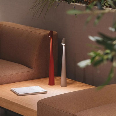 Элегантная беспроводная светодиодная настольная лампа с керамической основой и 3 уровнями яркости в стиле арт-деко