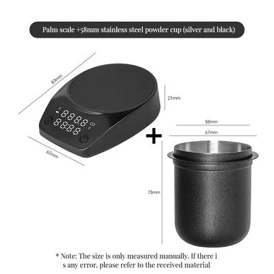 Высокоточная шкала для кофе ABS Shell с таймером и зарядкой типа C для бамбуковых запасов