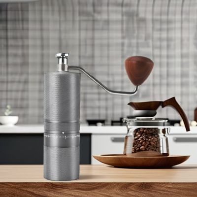 C2 Ручная мельница для эспрессо с деревянной ручкой и упаковкой для путевых пакетов