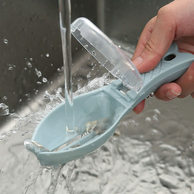 Логотип настройки кухня Малые инструменты Удаление рыбных чешуек инструмент с крышкой скреб и кистью