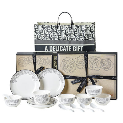 Модные бамбуковые столовые принадлежности Уникальные милые миски Тарелки Тарелки с пигментированной техникой