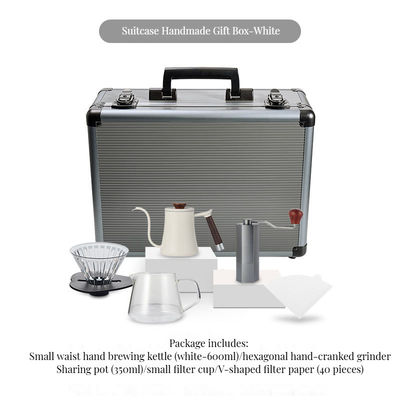 Коллекция керамического кофейного оборудования из шести частей с электрическим фильтром и бумажной шкалой