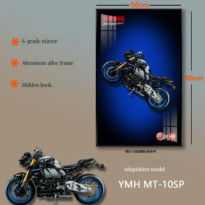 Сценический рисунок Прозрачное стеклянное фоторамко для стенного или столового дисплея в стиле арт-деко