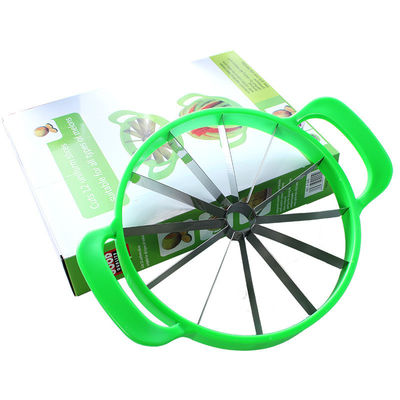 Ручная резка овощей из нержавеющей стали Бамбуковый резчик арбузов для арбузов