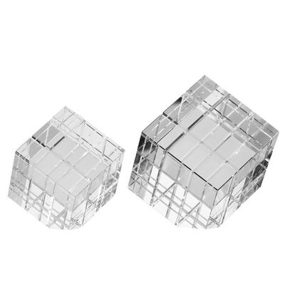 Офисное и домашнее верхнее украшение современное искусство деко Стеклянное ремесло с кубиком Рубика