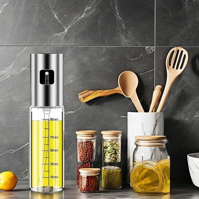 Нержавеющая сталь и стекло Оливковое масло распылитель для кемпинга кухонные принадлежности 17,8 * 4 см