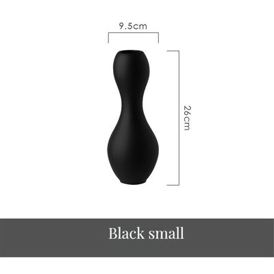 Любимая керамическая ваза для домашнего офиса в черно-белом художественном фарфоре